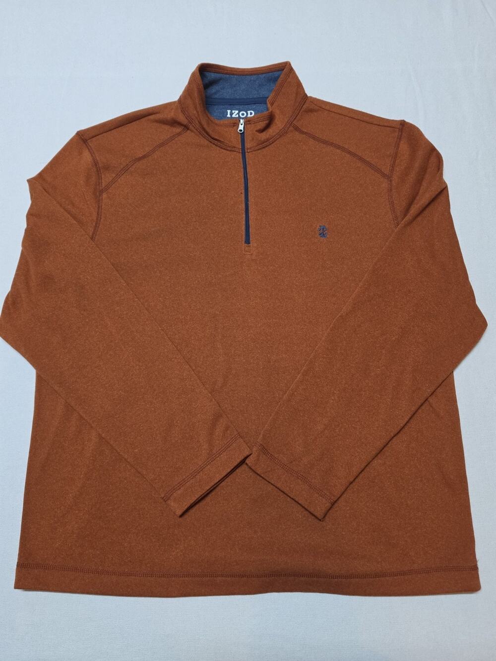 IZOD Advantage Performance Men’s XL Burnt Orange Quarter-Zip Pullover